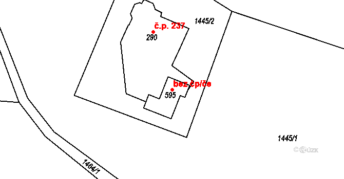 Brandýs nad Orlicí 48513229 na parcele st. 595 v KÚ Brandýs nad Orlicí, Katastrální mapa
