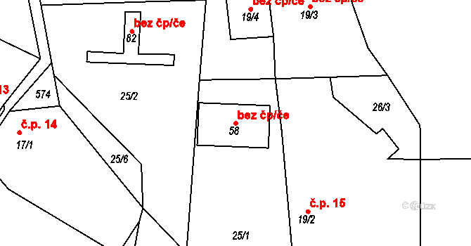 Opařany 50178229 na parcele st. 58 v KÚ Skrýchov u Opařan, Katastrální mapa