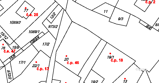 Trnobrany 46, Liběšice, Katastrální mapa