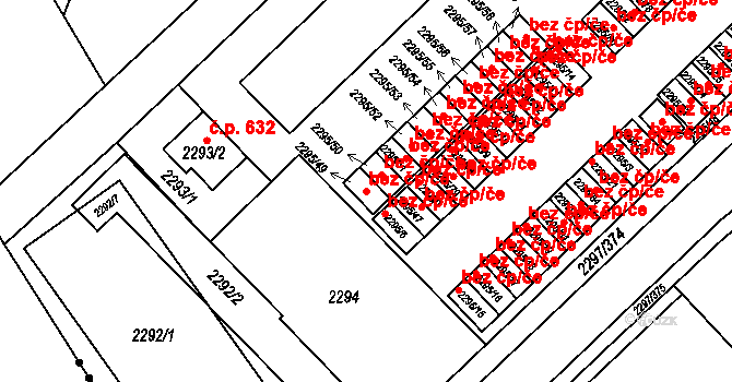 Brno 45587230 na parcele st. 2295/49 v KÚ Slatina, Katastrální mapa