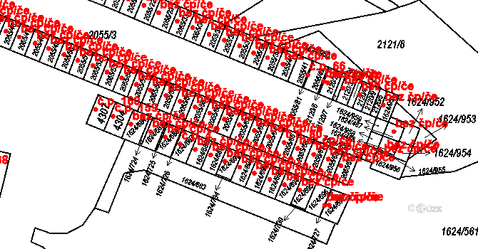 Mizerov 716, Karviná na parcele st. 2055/62 v KÚ Karviná-město, Katastrální mapa