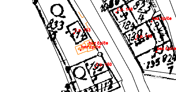 Vraclav 90143230 na parcele st. 404 v KÚ Vraclav, Katastrální mapa
