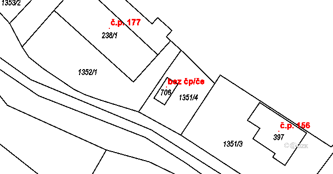 Malá Morávka 105587231 na parcele st. 706 v KÚ Malá Morávka, Katastrální mapa