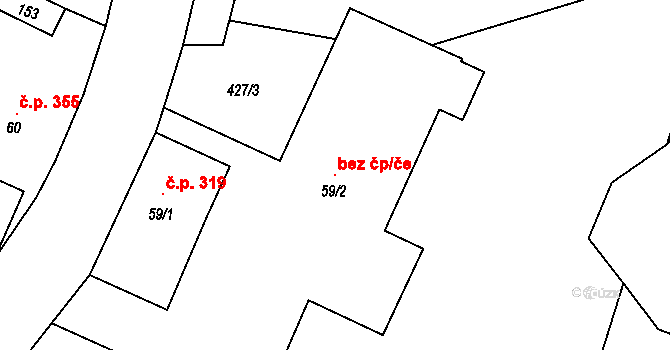 Pilníkov 107401231 na parcele st. 59/2 v KÚ Pilníkov III, Katastrální mapa