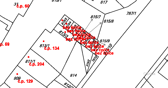 Objekt 40822231, Katastrální mapa