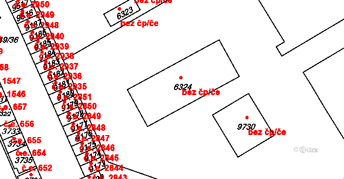 Hodonín 49058231 na parcele st. 6324 v KÚ Hodonín, Katastrální mapa