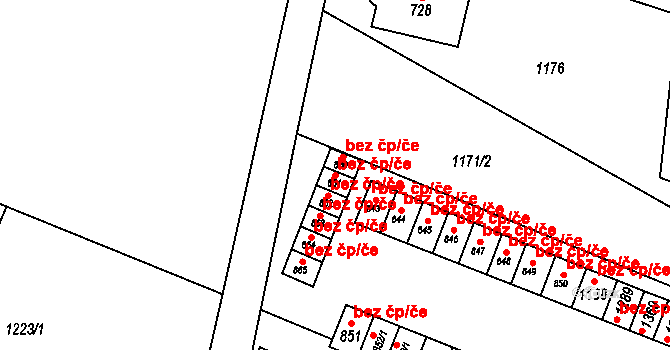 Králíky 39439232 na parcele st. 861 v KÚ Králíky, Katastrální mapa