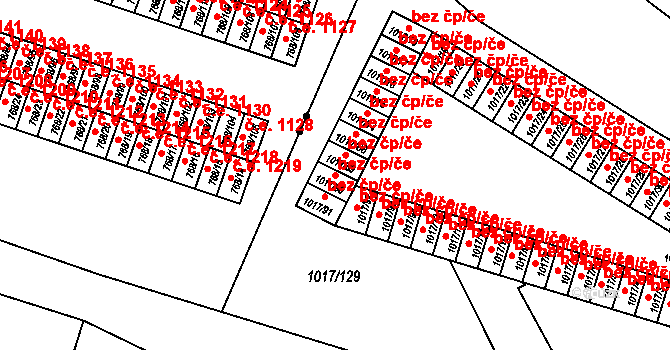 Bohumín 43981232 na parcele st. 1017/90 v KÚ Nový Bohumín, Katastrální mapa