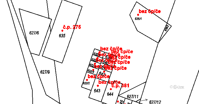 Jince 44478232 na parcele st. 632/6 v KÚ Jince, Katastrální mapa