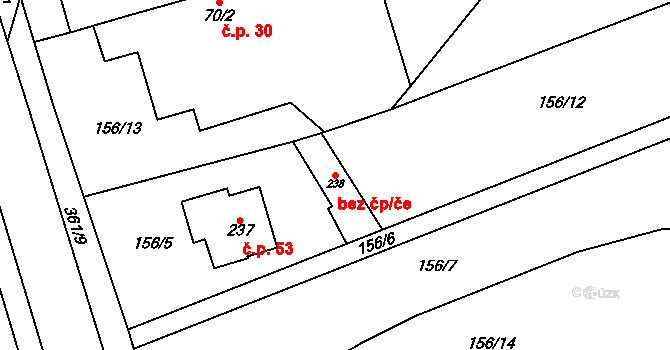 Znojmo 47464232 na parcele st. 238 v KÚ Mramotice, Katastrální mapa