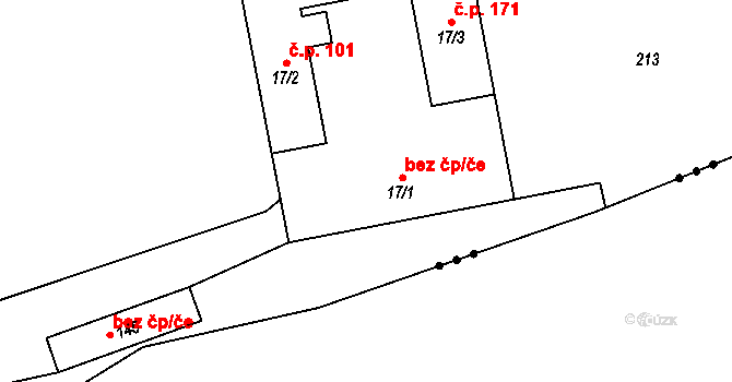 Majdalena 47487232 na parcele st. 17/1 v KÚ Majdalena, Katastrální mapa