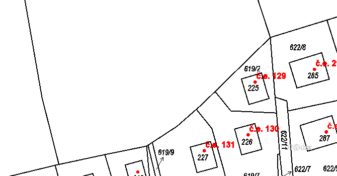 Županovice 148, Katastrální mapa