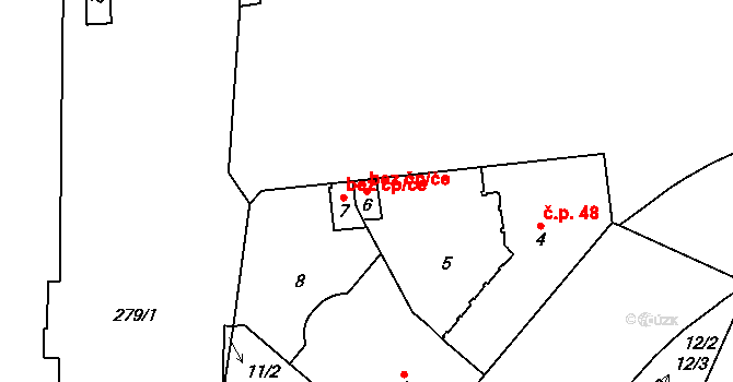 Praha 40355233 na parcele st. 6 v KÚ Vyšehrad, Katastrální mapa