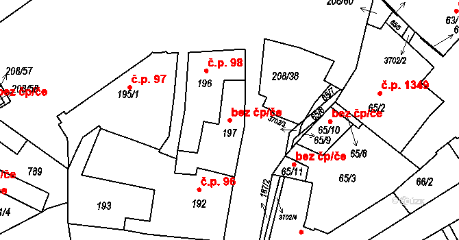 Holešov 41333233 na parcele st. 197 v KÚ Holešov, Katastrální mapa
