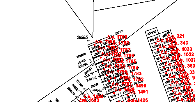 Český Těšín 1791 na parcele st. 2997/3 v KÚ Český Těšín, Katastrální mapa