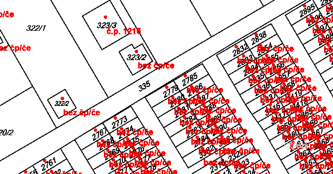 Třinec 49347233 na parcele st. 2779 v KÚ Lyžbice, Katastrální mapa