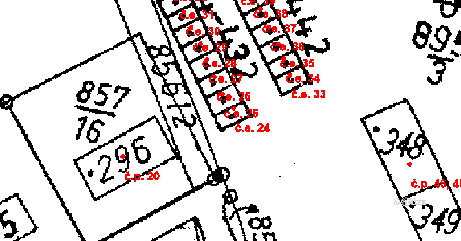 Markvartice 24, Jablonné v Podještědí na parcele st. 432 v KÚ Markvartice v Podještědí, Katastrální mapa