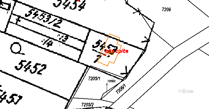 Kobylí 96021233 na parcele st. 1386 v KÚ Kobylí na Moravě, Katastrální mapa