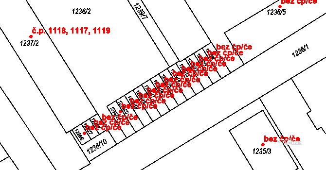 Rychnov nad Kněžnou 38484234 na parcele st. 1236/16 v KÚ Rychnov nad Kněžnou, Katastrální mapa