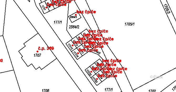 Odry 44883234 na parcele st. 177/18 v KÚ Odry, Katastrální mapa
