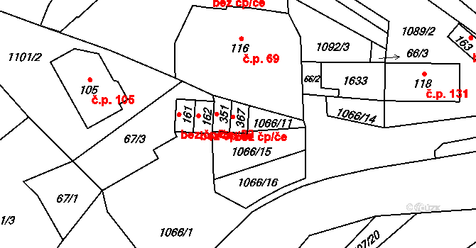 Rožná 49228234 na parcele st. 367 v KÚ Rožná, Katastrální mapa