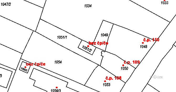 Kostelec nad Orlicí 38475235 na parcele st. 1051/2 v KÚ Kostelec nad Orlicí, Katastrální mapa