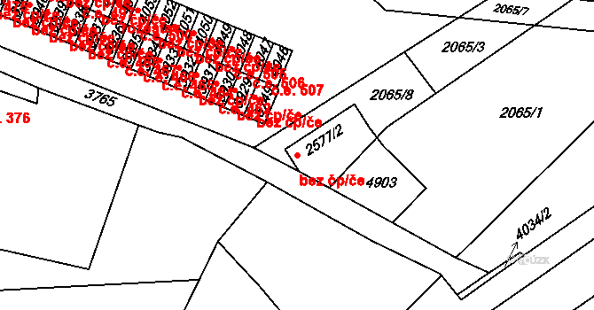 Dvůr Králové nad Labem 41373235 na parcele st. 2577/2 v KÚ Dvůr Králové nad Labem, Katastrální mapa