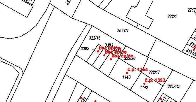 Jablonec nad Nisou 48884235 na parcele st. 3392 v KÚ Jablonec nad Nisou, Katastrální mapa