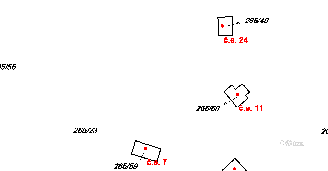 Janova Ves 9, Kokořín, Katastrální mapa