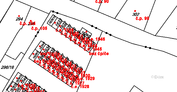 Ústí nad Labem 38860236 na parcele st. 1626/50 v KÚ Bukov, Katastrální mapa