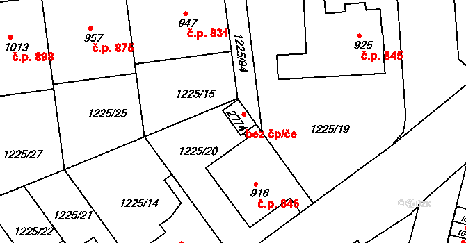 Lipník nad Bečvou 43812236 na parcele st. 2774 v KÚ Lipník nad Bečvou, Katastrální mapa
