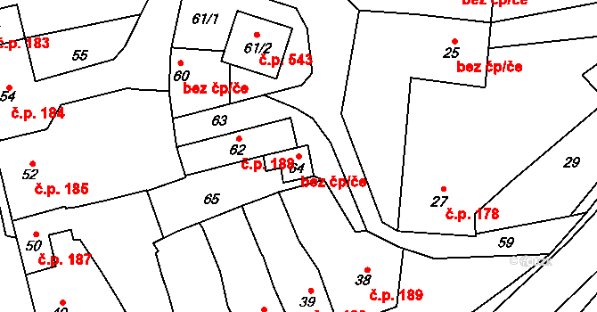 Velký Týnec 47399236 na parcele st. 64 v KÚ Velký Týnec, Katastrální mapa