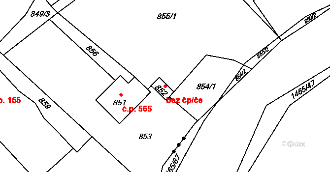 Rapotín 48345237 na parcele st. 852 v KÚ Rapotín, Katastrální mapa