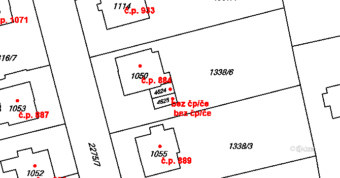 Šumperk 42017238 na parcele st. 4624 v KÚ Šumperk, Katastrální mapa