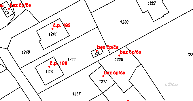 Zbyslavice 38966239 na parcele st. 1235 v KÚ Zbyslavice, Katastrální mapa