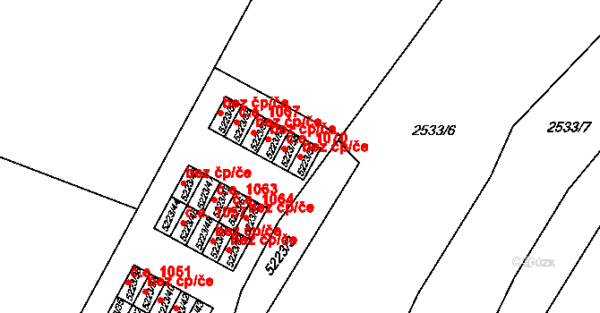 Litoměřice 41088239 na parcele st. 5223/59 v KÚ Litoměřice, Katastrální mapa