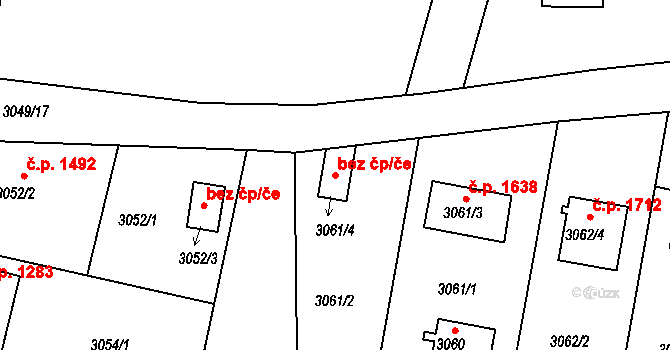 Dobrá Voda u Českých Budějovic 43038239 na parcele st. 3061/4 v KÚ Dobrá Voda u Českých Budějovic, Katastrální mapa