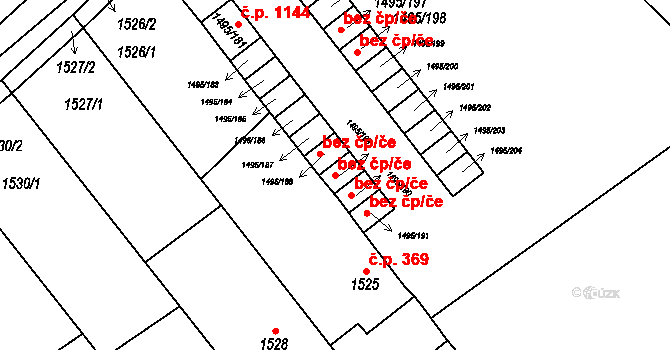 Dolní Bojanovice 38870240 na parcele st. 1495/189 v KÚ Dolní Bojanovice, Katastrální mapa