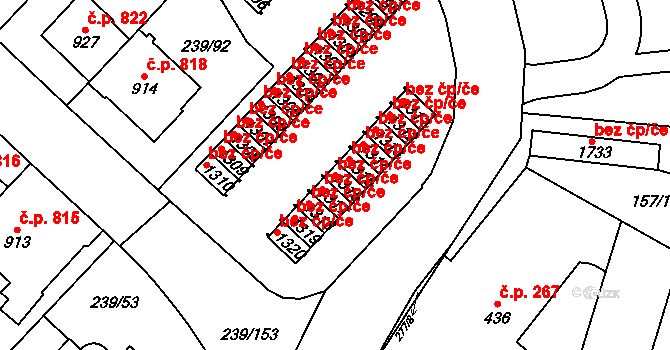 Hradec Králové 46530240 na parcele st. 1316 v KÚ Hradec Králové, Katastrální mapa