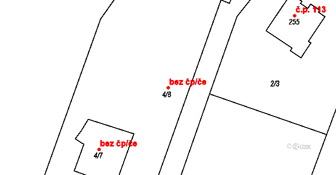 Charvatce 78902240 na parcele st. 4/8 v KÚ Charvatce u Jabkenic, Katastrální mapa