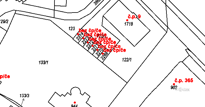Lanškroun 39416241 na parcele st. 2269 v KÚ Lanškroun, Katastrální mapa