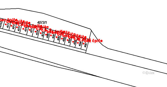 Litoměřice 41070241 na parcele st. 4087 v KÚ Litoměřice, Katastrální mapa