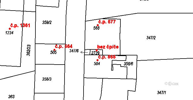 Neratovice 43034241 na parcele st. 2729 v KÚ Neratovice, Katastrální mapa