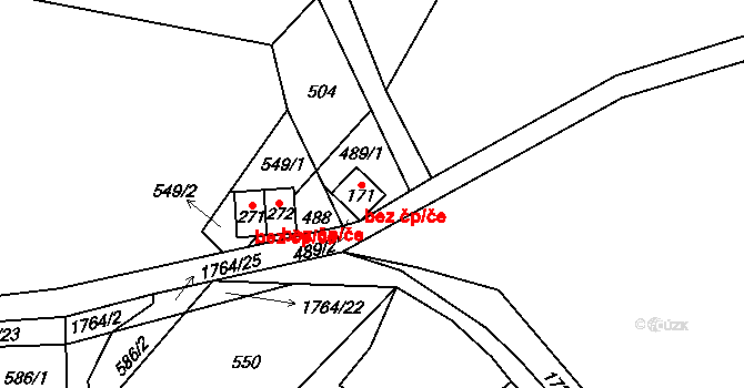 Jablonec nad Jizerou 44322241 na parcele st. 171 v KÚ Bratrouchov, Katastrální mapa