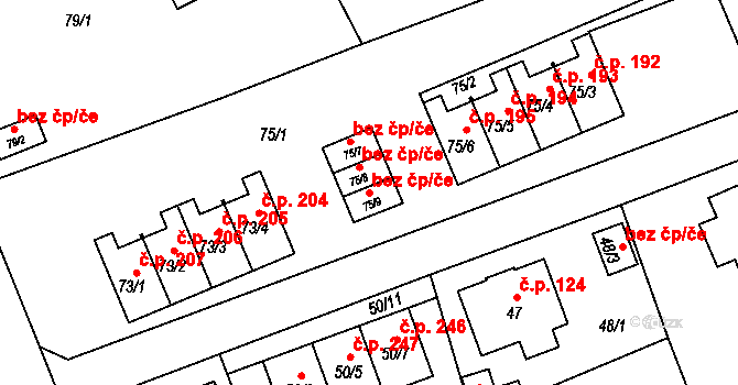 Liberec 47918241 na parcele st. 75/9 v KÚ Janův Důl u Liberce, Katastrální mapa