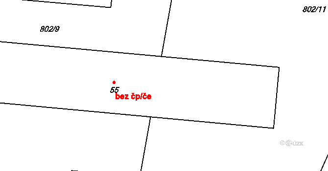 Litochovice 48488241 na parcele st. 55 v KÚ Střítež u Volyně, Katastrální mapa