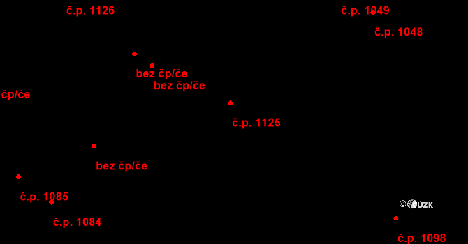 Poděbrady III 1125, Poděbrady na parcele st. 2568/40 v KÚ Poděbrady, Katastrální mapa