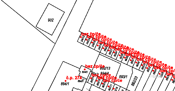 Jeseník 44362242 na parcele st. 2467/4 v KÚ Jeseník, Katastrální mapa