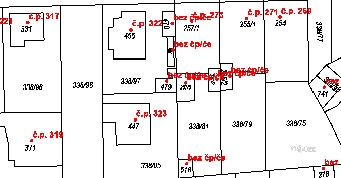 Bohušovice nad Ohří 47620242 na parcele st. 479 v KÚ Bohušovice nad Ohří, Katastrální mapa