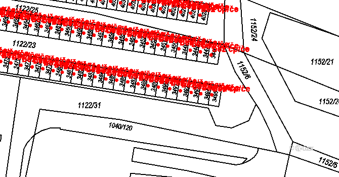 Rožnov pod Radhoštěm 47854243 na parcele st. 3491 v KÚ Rožnov pod Radhoštěm, Katastrální mapa